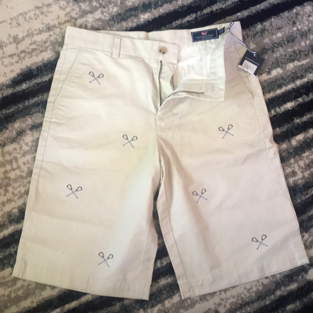 Boys Vineyard Vines LaCrosse Print Shorts